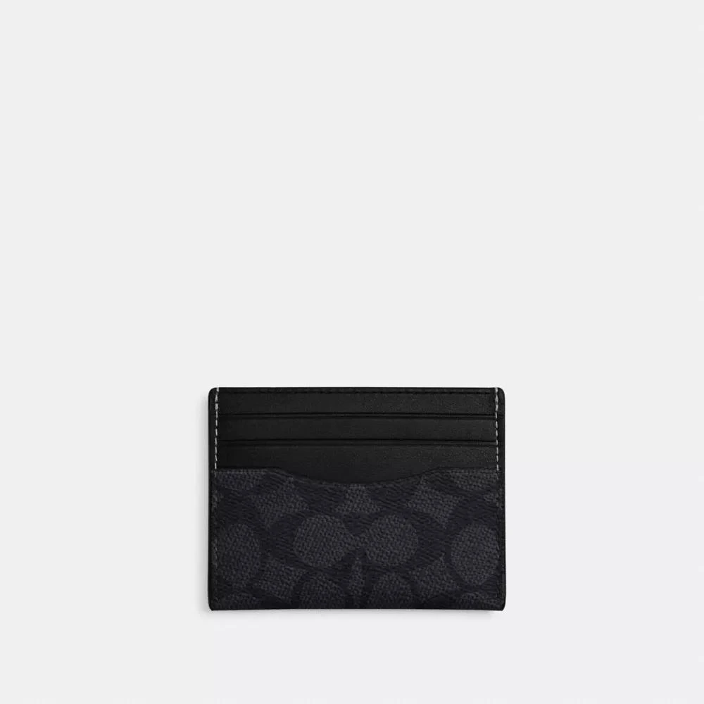 Coach Slim Id Card Case In Signature Canvas 1