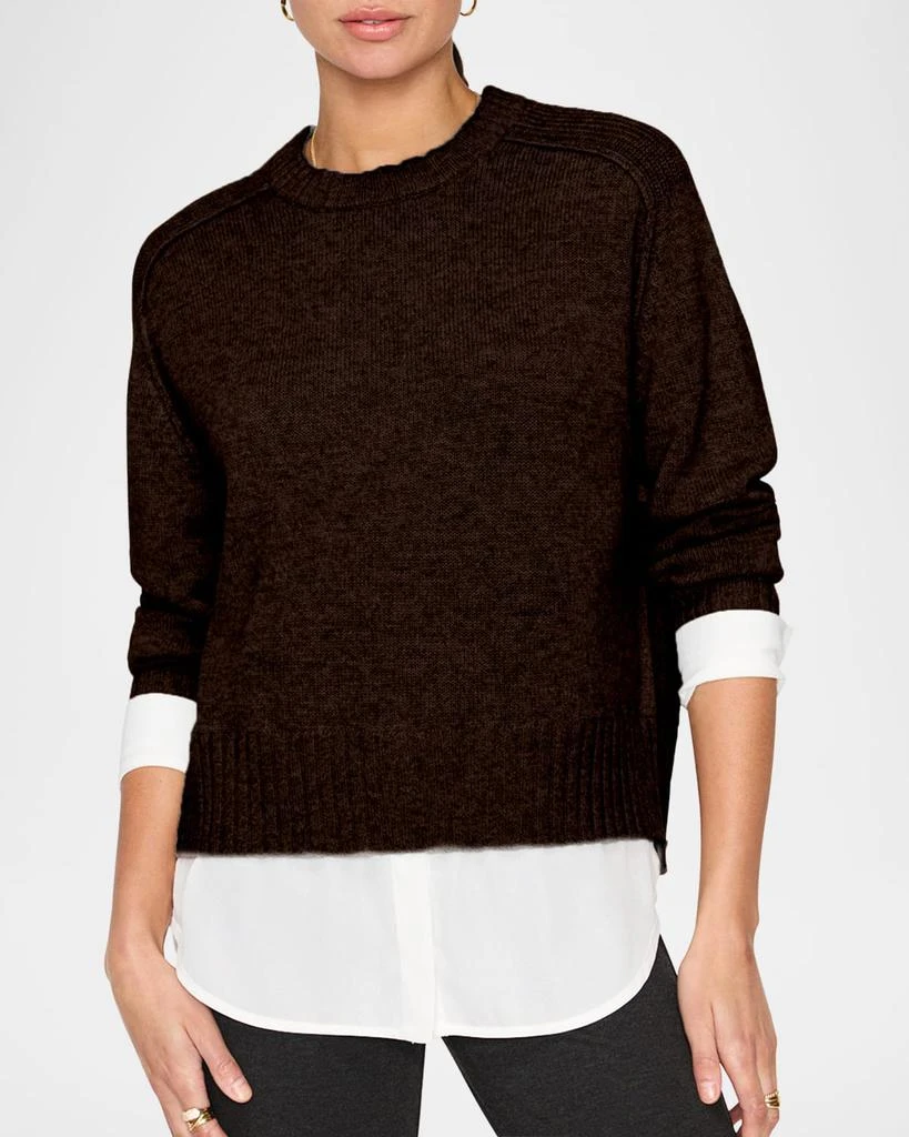 Brochu Walker Parson Layered Raglan-Sleeve Sweater 2