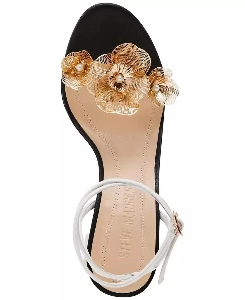 Steve Madden Women's Sheila Floral Embellished Stiletto Sandals 4
