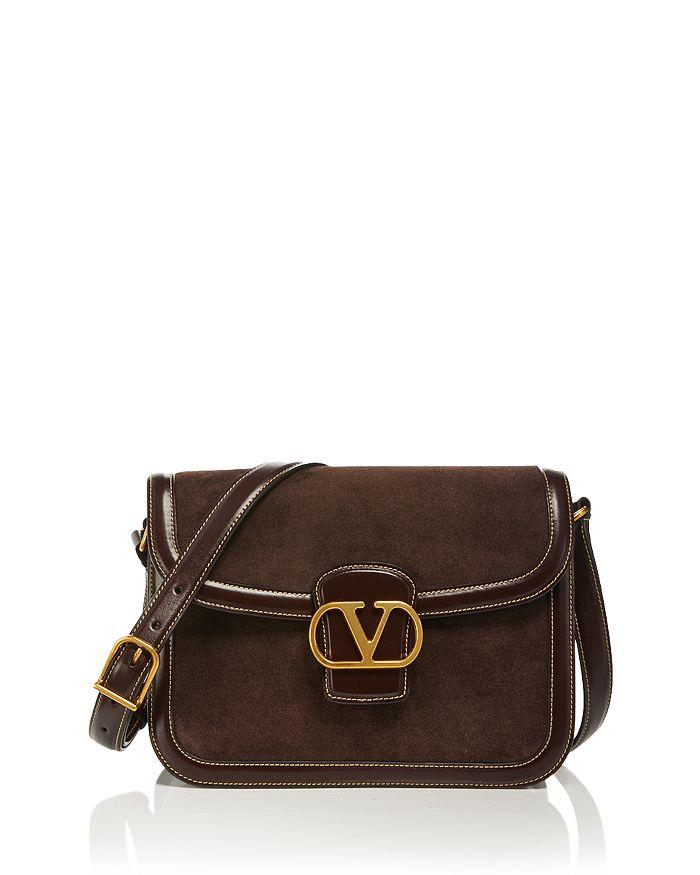 Valentino 9 to 5 Suede Shoulder Bag