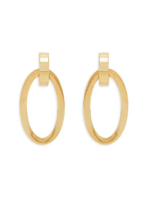 Saks Fifth Avenue 14K Yellow Gold Tube Drop Earrings 4