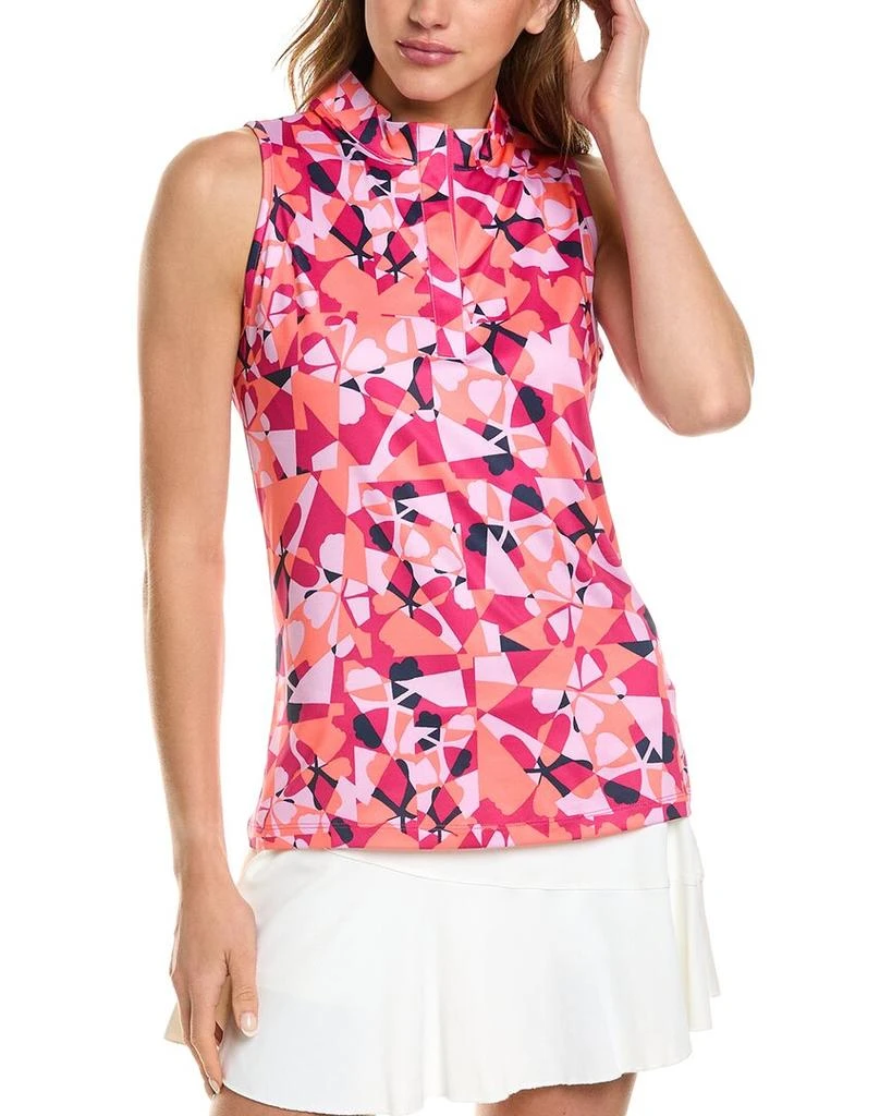 Callaway Geometric Floral Top 1