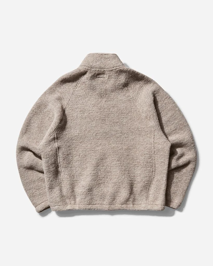 Stüssy Men's Wool Blend Sherpa Mock Neck Sweater Tan 2