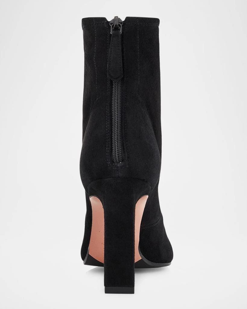 Aquazzura Gytane Fringe Suede Ankle Booties 4