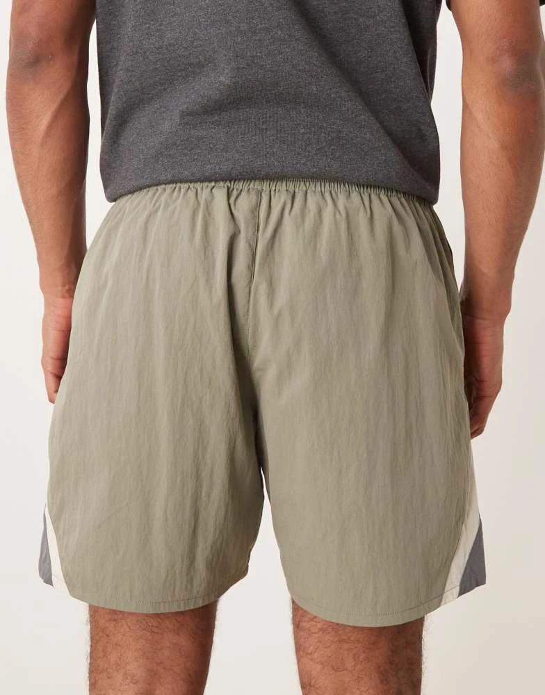 Prohibited Prohibited racer track shorts in green 5