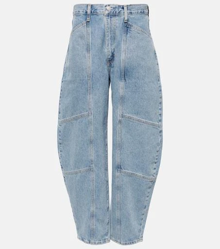 AGOLDE Mara high-rise barrel-leg jeans 1