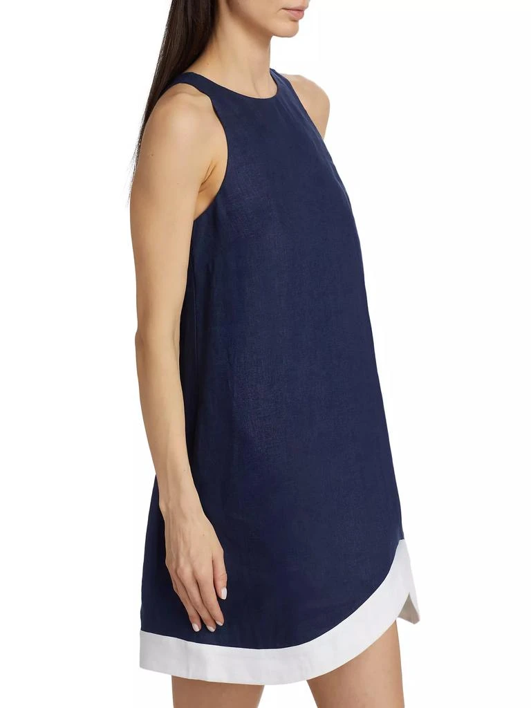 Staud Allori Linen Shift Dress 4