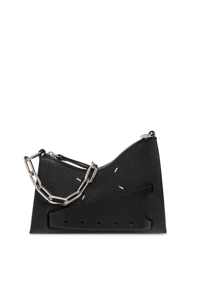 Maison Margiela 'Sac Classique' Black Mini Shoulder Bag ロゴ MAISON MARGIELA 'Sac Classique' Black Mini Shoulder Bag With