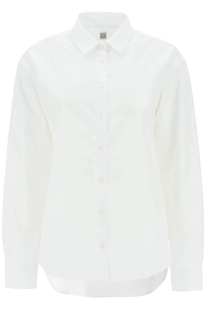 TOTEME oversized organic poplin shirt 1