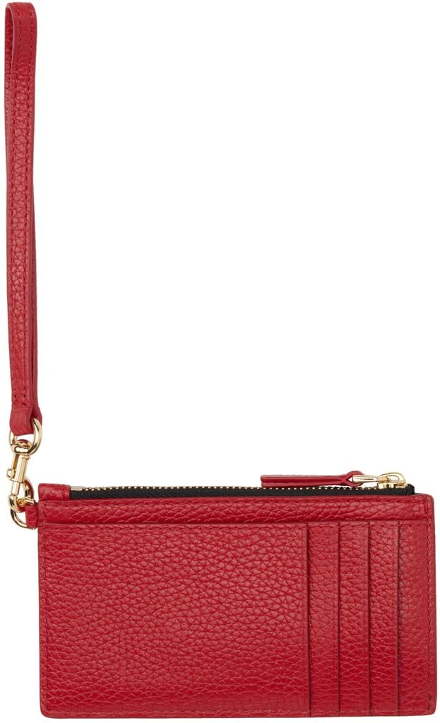 Marc Jacobs Red 'The Leather Top Zip Wristlet' Wallet 2