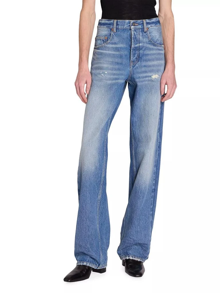 Yves Saint Laurent Long Extreme Baggy Jeans In Denim 3