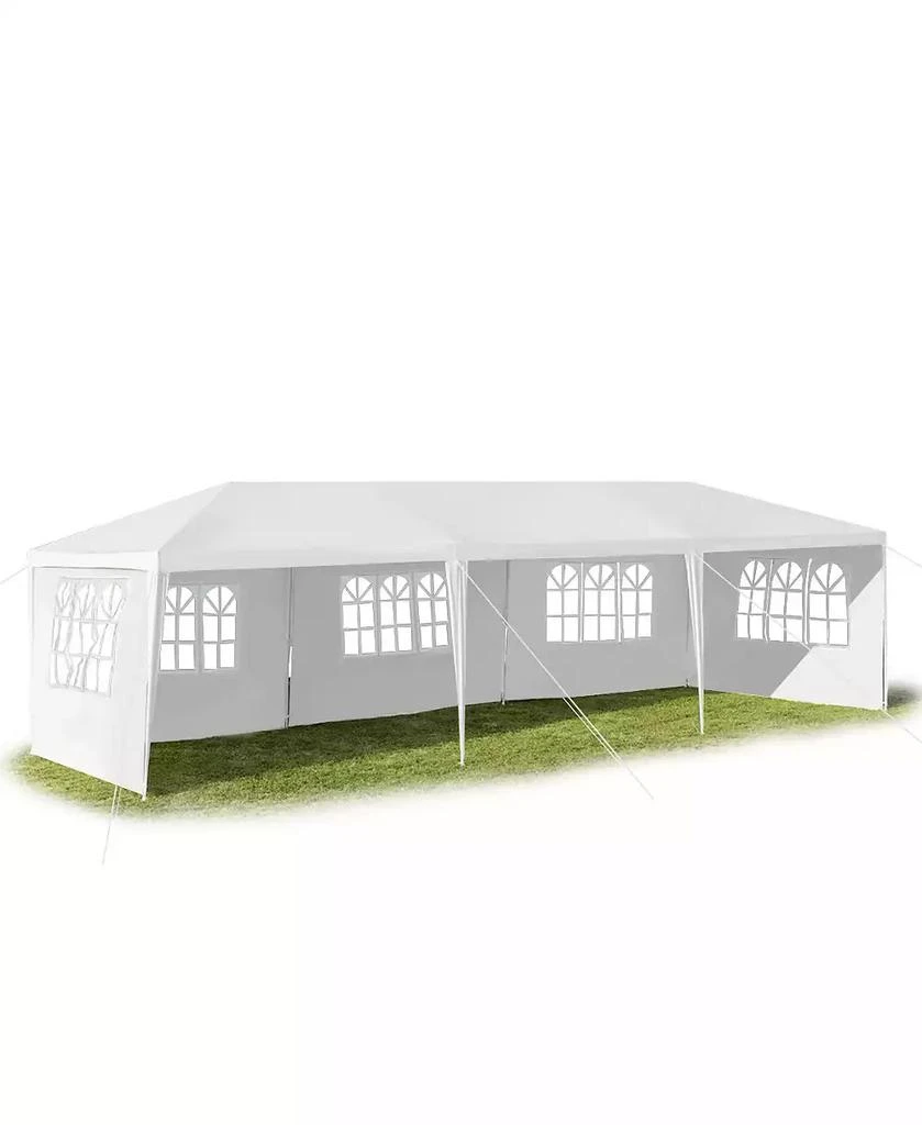 SUGIFT 10 x 30 Feet Canopy Tent with 5 Removable Sidewalls for Party Wedding 2
