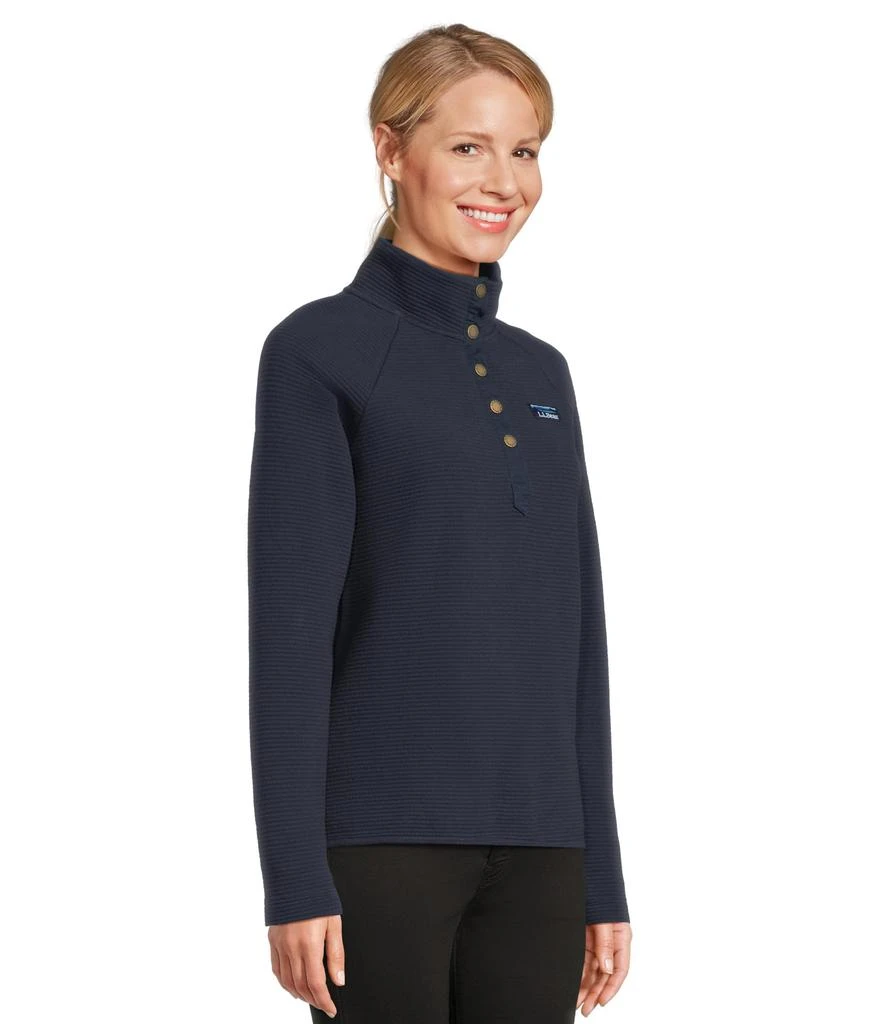 L.L.BEAN Lakewashed Ottoman Knit Quarter Snap 2