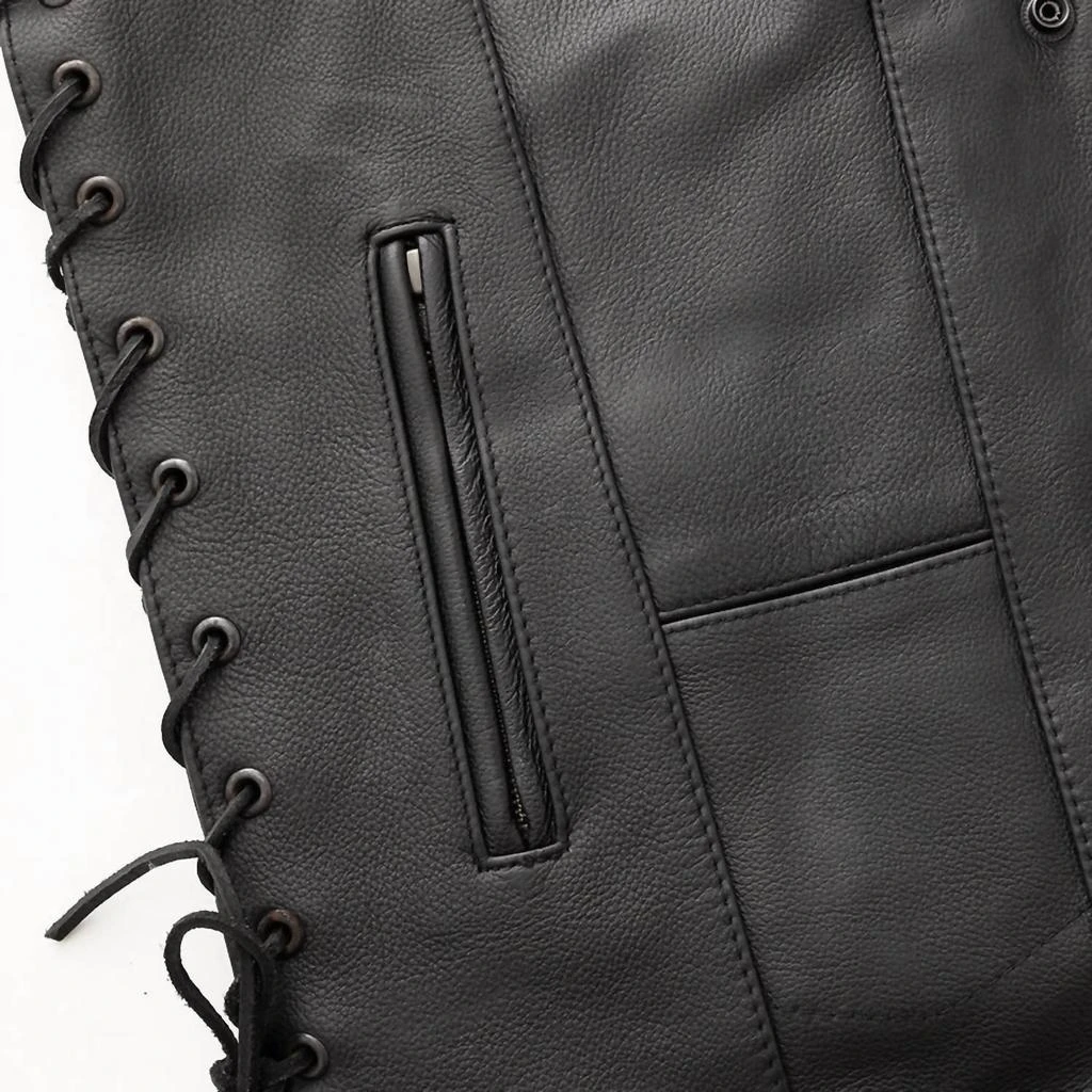 First MFG Co. First Mfg Co. - Men
s Top Biller Motorcycle Western Style Leather Vest 4