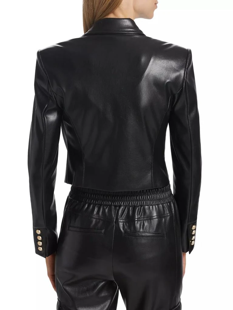 Generation Love Karl Faux Leather Blazer 5