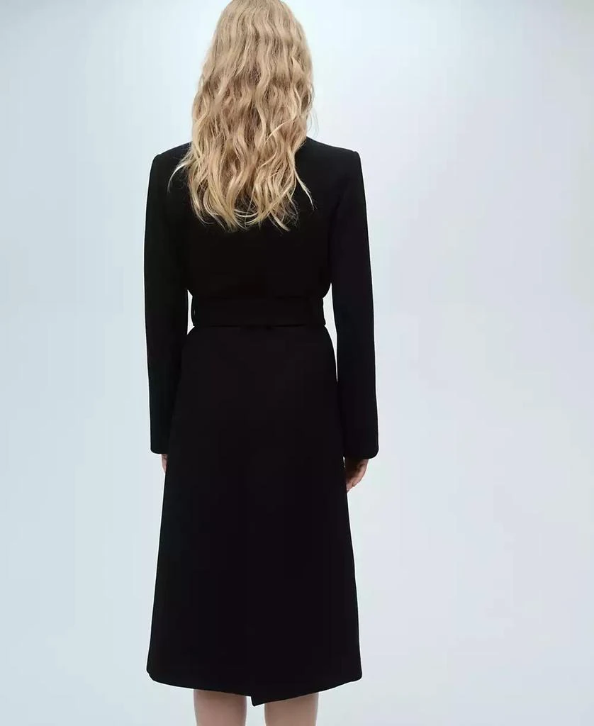 Mango Women's Belted Woolen Coat 9
