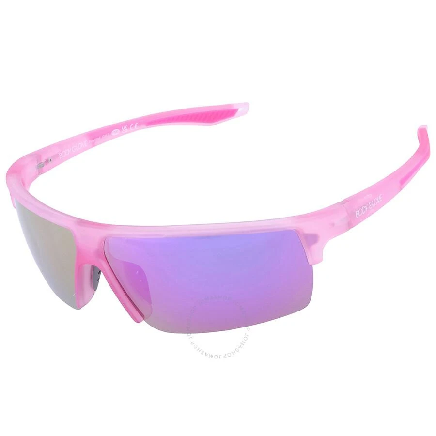Body Glove BG 23 439 Polarized Pink Mirror Wrap Men's Sunglasses 10270153.CGR PNKPNK 3