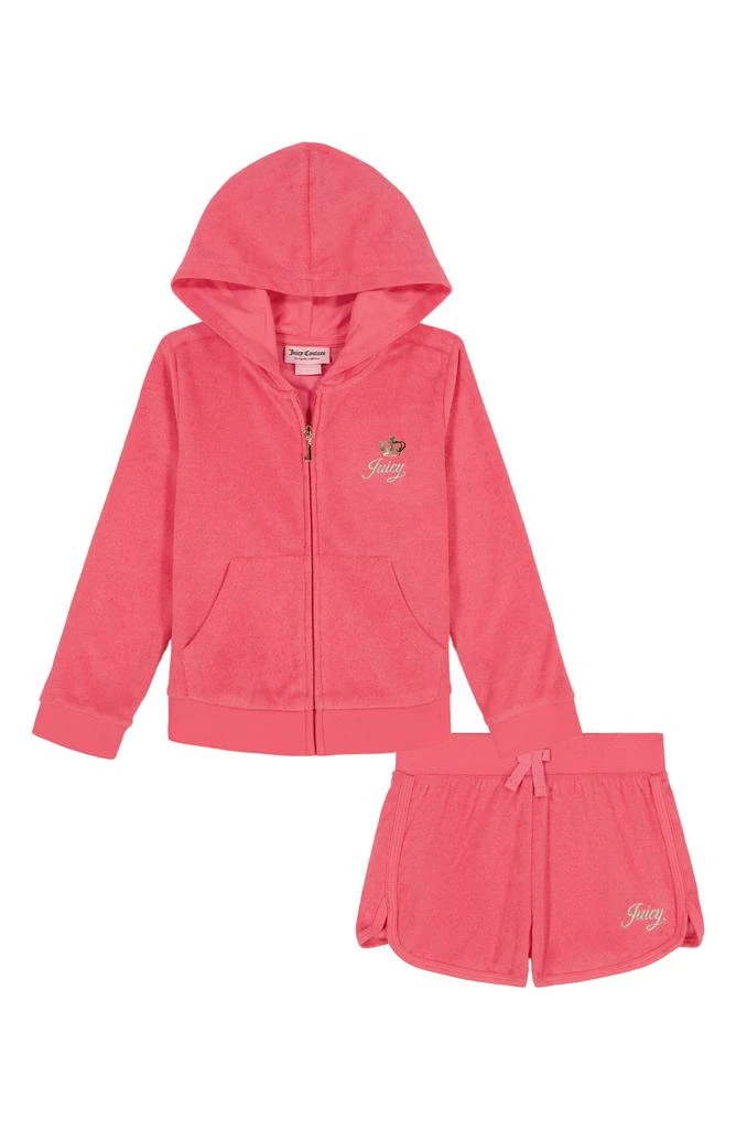 French Terry Zip Hoodie Shorts Set – On Sale Now with Up to 79