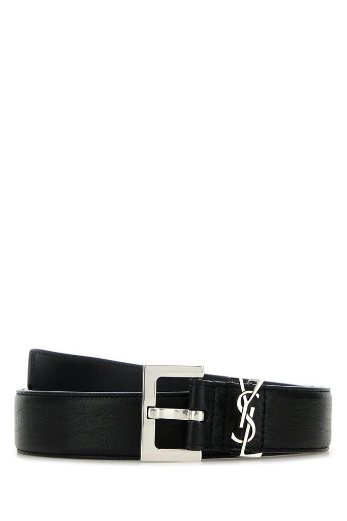 Yves Saint Laurent Black leather belt 1