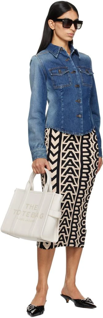 Marc Jacobs White 'The Leather Medium' Tote 4