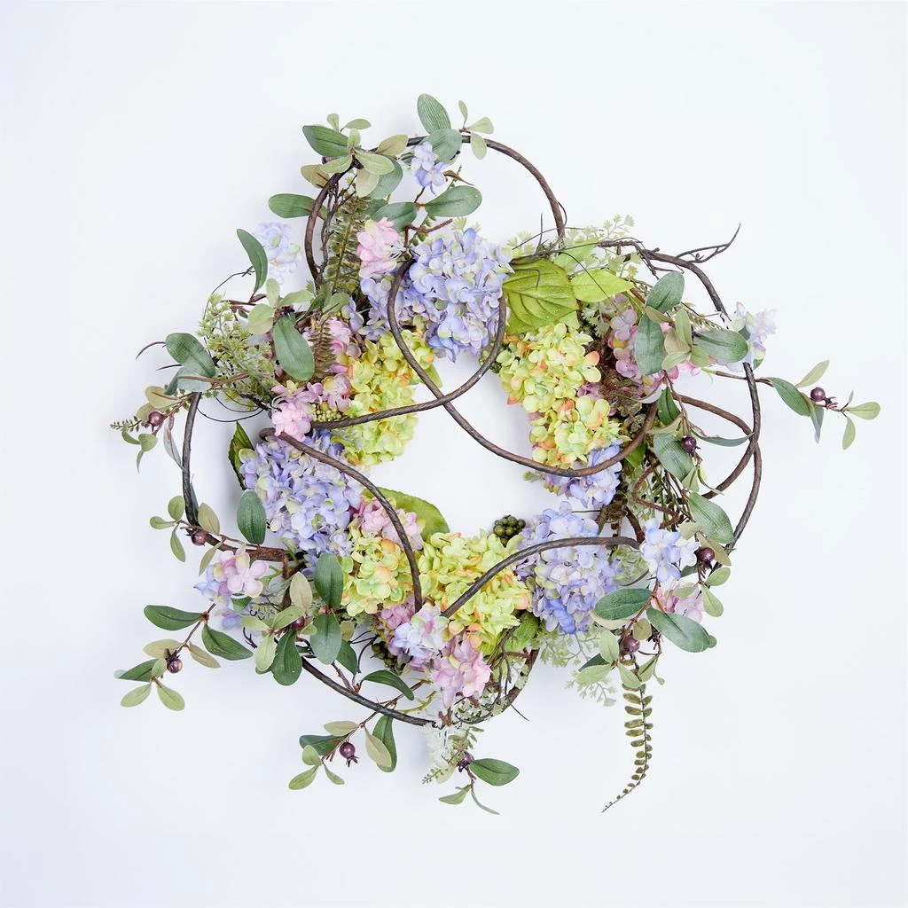 Hivvago Hydrangea Floral Wreath 22"D