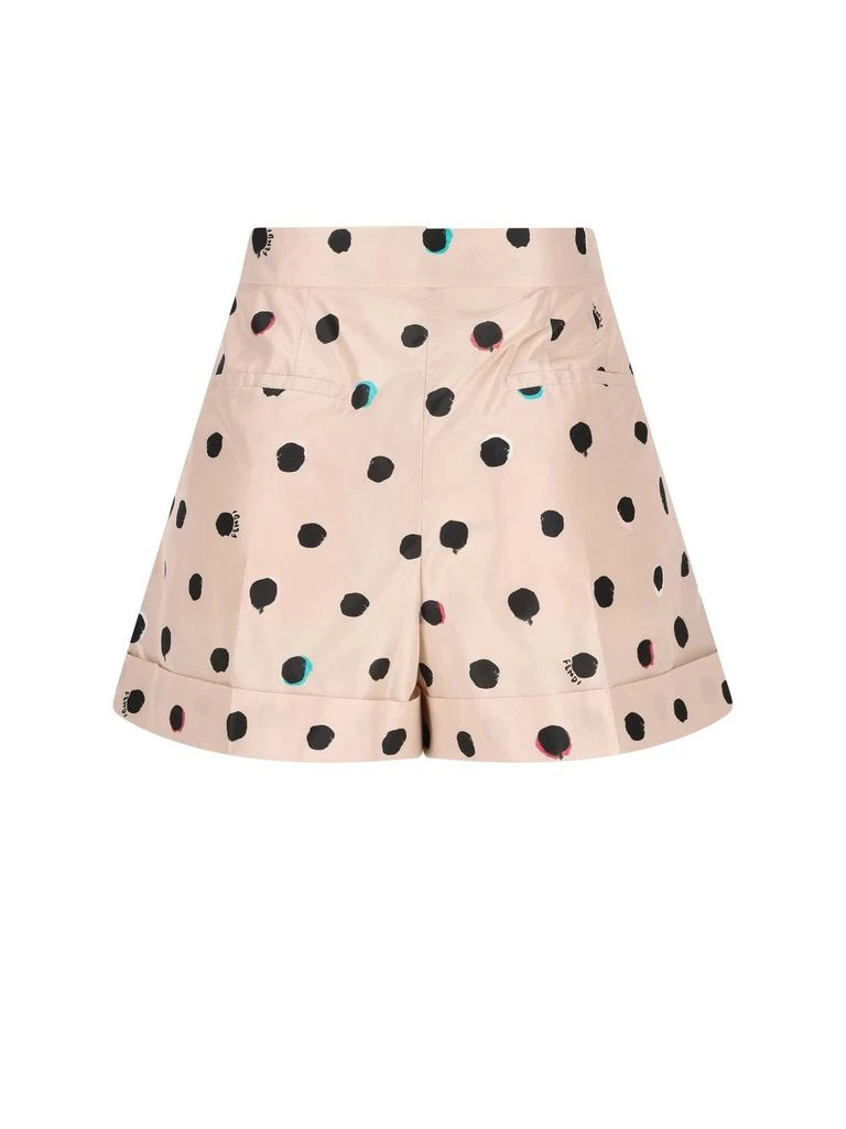 Fendi Fendi Falena Dots Printed Turn-Up Hem Shorts 2