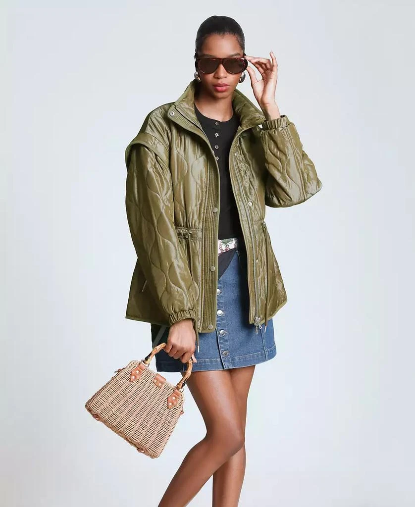 Avec Les Filles Women
s Quilted Anorak Jacket 3