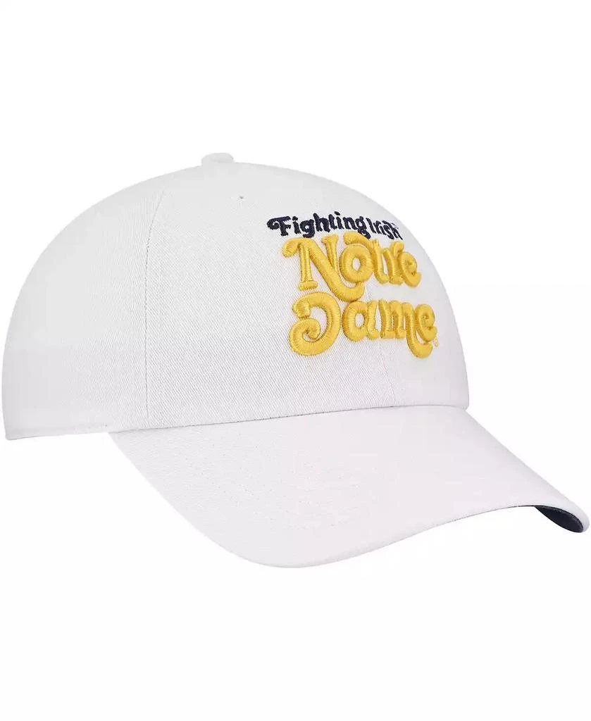 47 Brand Women's White Notre Dame Fighting Irish Pensacola Clean Up Adjustable Hat 3