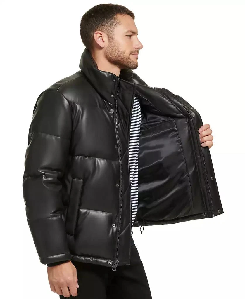 Calvin Klein Men's Faux Leather Classic Puffer Jacket 6