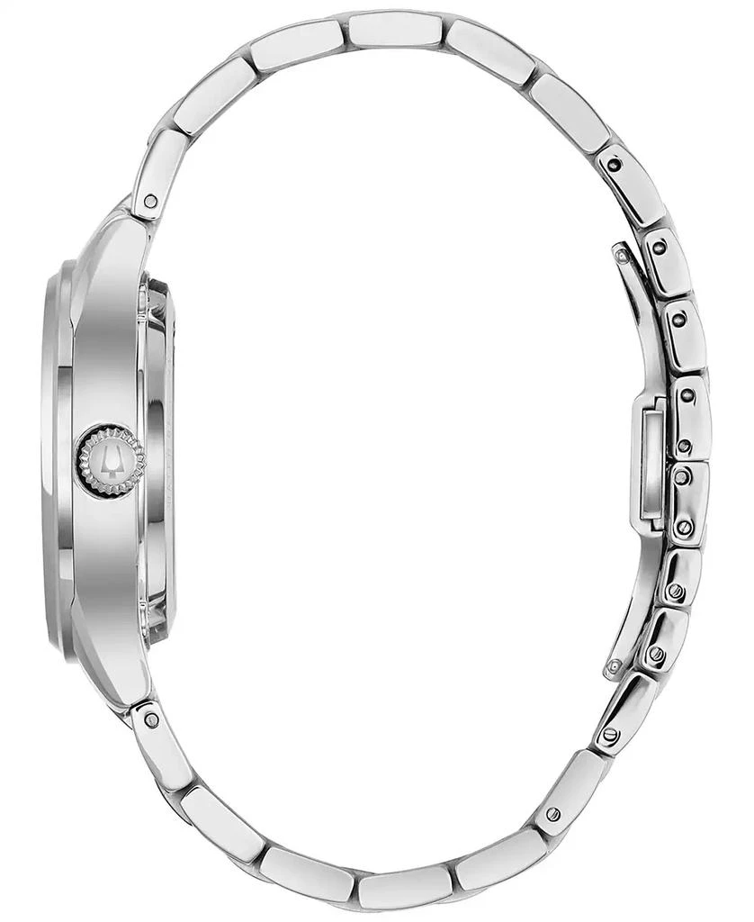 Bulova Women's Automatic Diamond Accent Stainless Steel Bracelet Watch 34mm 96P181 2