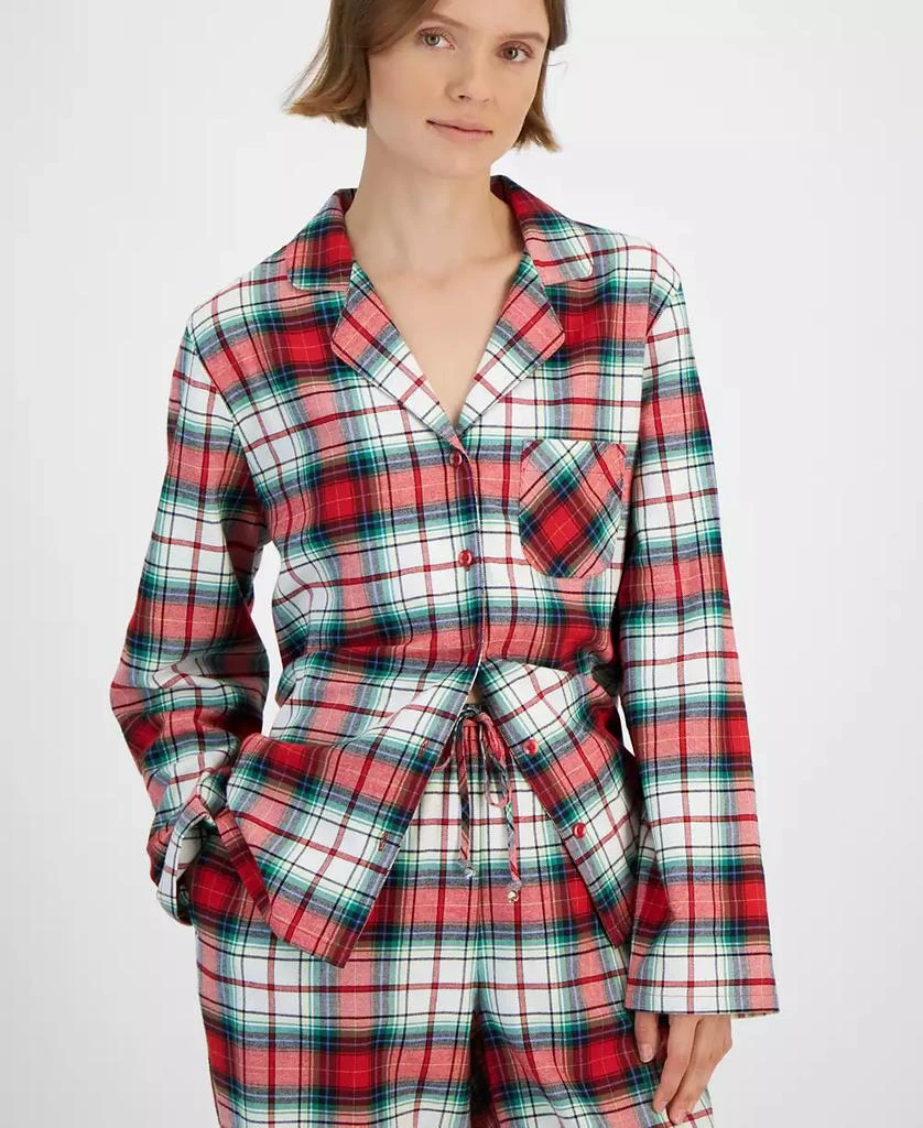 Holiday Lane Women's Winterton Plaid Notch Collar Matching Family Pajamas Set, Created for Macy's 2