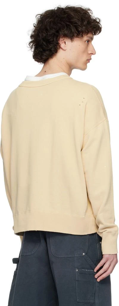 MAISON MARGIELA Beige Graffiti Logo Sweatshirt 3