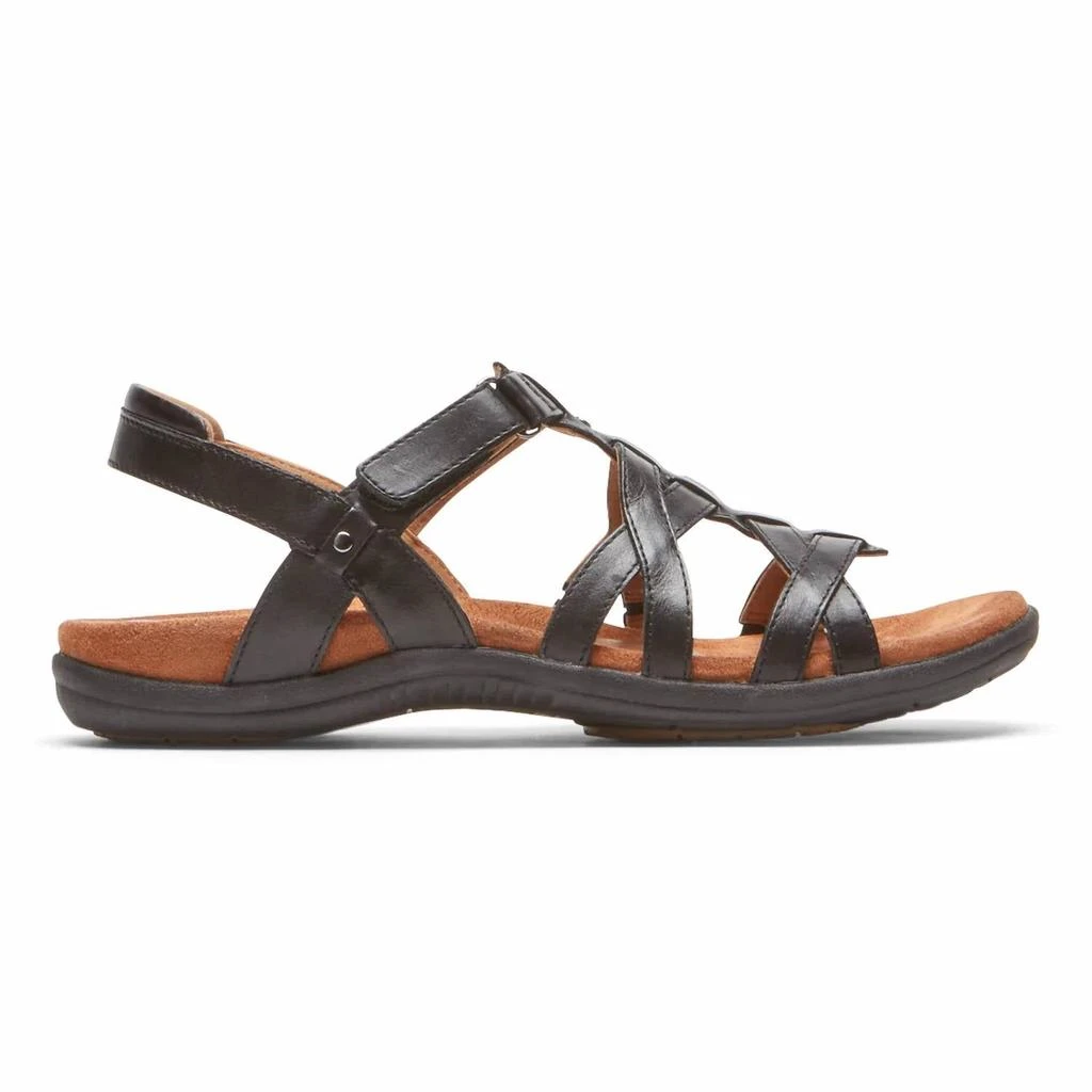 Rockport Women's Cobb Hill Rubey Woven Sandals In Black 1