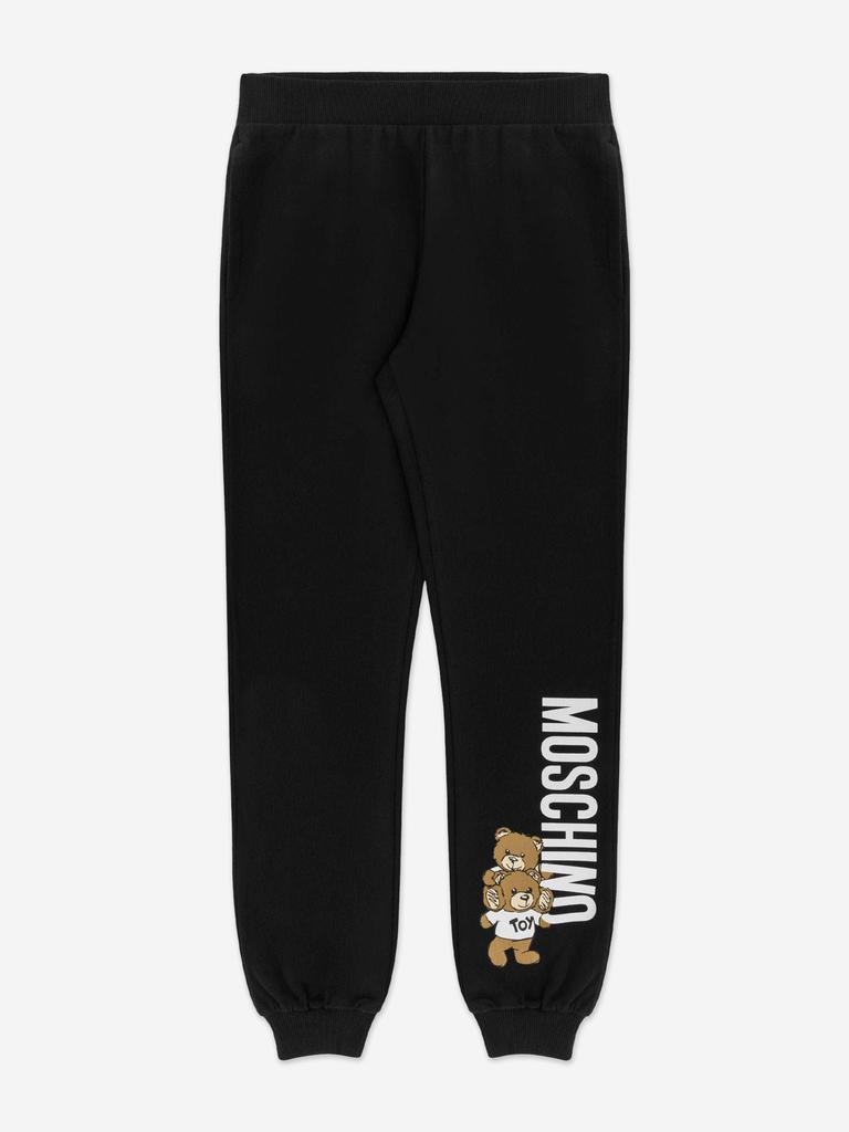 Moschino Moschino Kids Teddy Bear Logo Joggers in Black