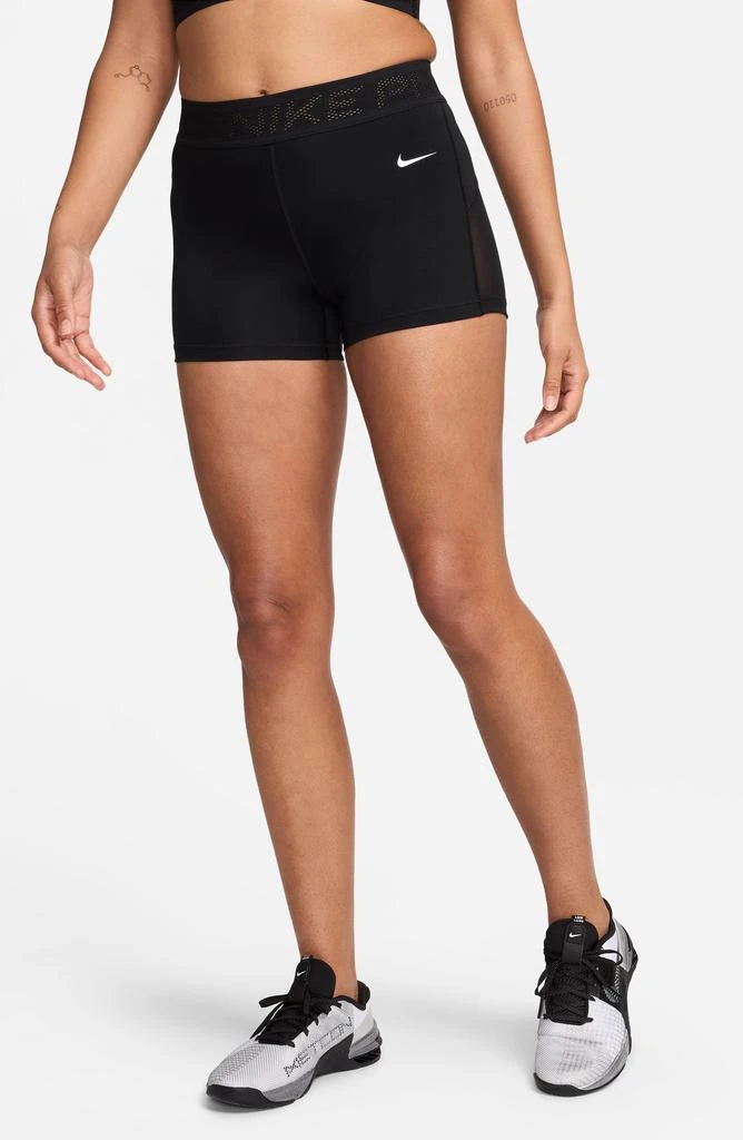 NIKE Pro 3-Inch Mid Rise Mesh Panel Shorts 1
