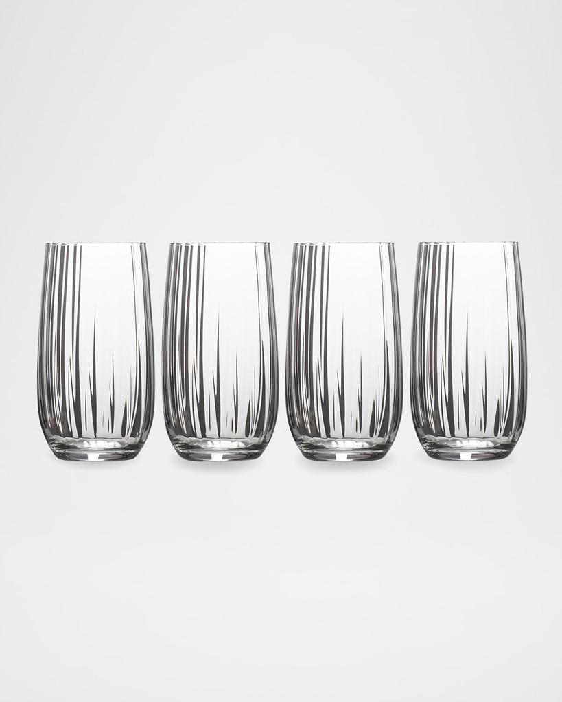 Mikasa Gail Optic Highball Glasses, Set of 4