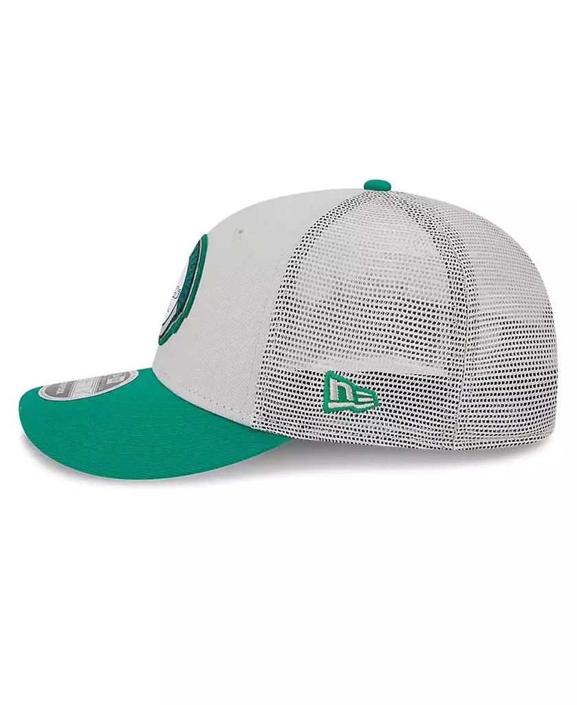 New Era Men's Cream, Kelly Green Philadelphia Eagles 2023 Sideline Historic Low Profile 9FIFTY Snapback Hat 4