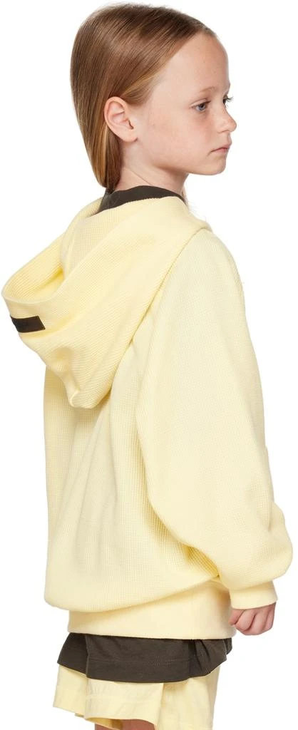 Essentials Kids Yellow Henley Hoodie 3