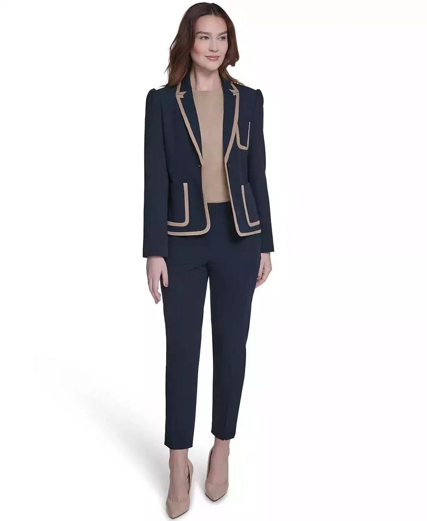 Tommy Hilfiger Women
s Framed One-Button Blazer 2