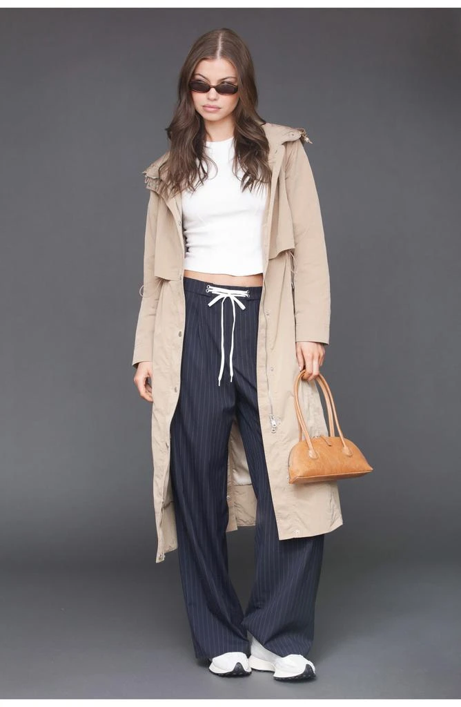 Avec Les Filles Hooded Maxi Rain Anorak 2