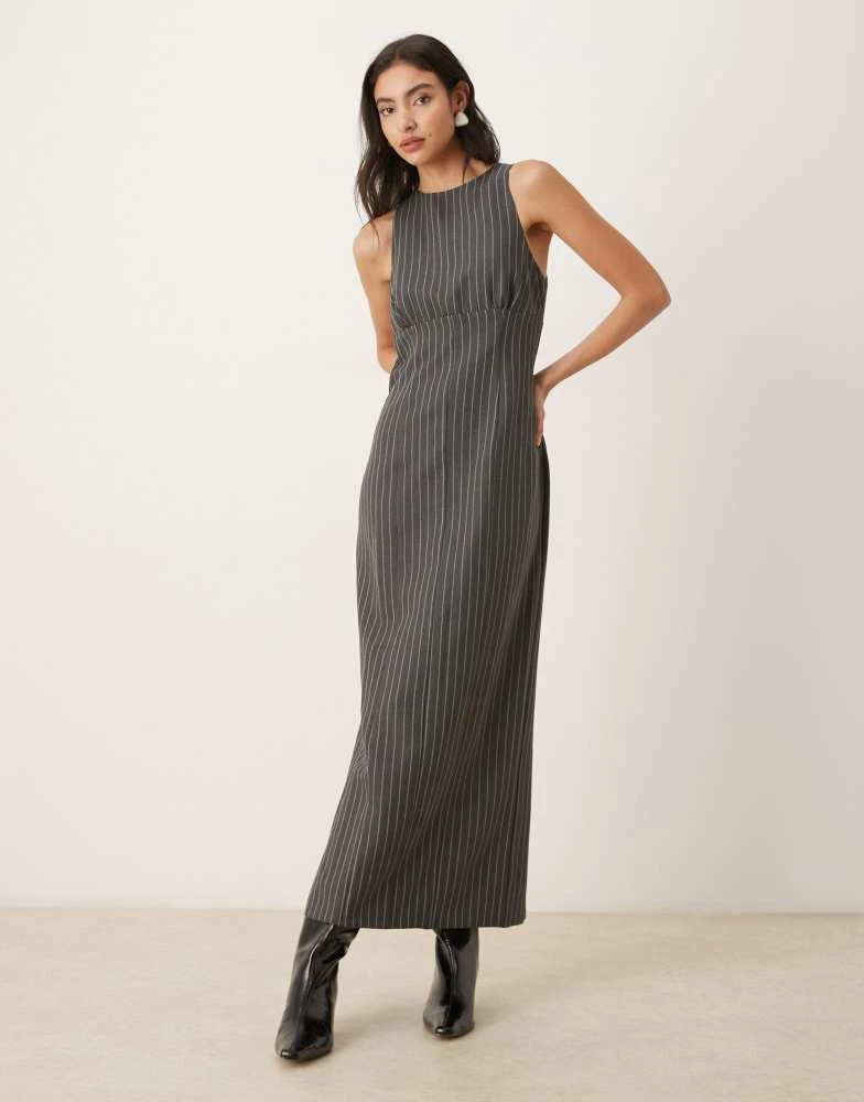 knee length dresses for ladies Margot High-Neck Satin Maxi Dress main image 1