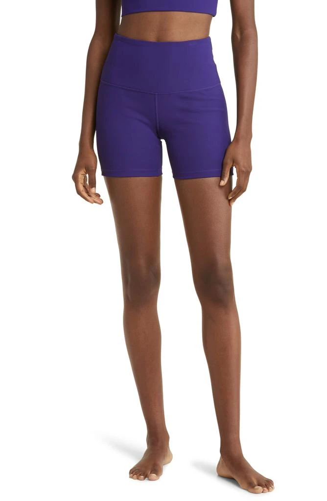 Zella Luxe Rib High Waist Bike Shorts 1