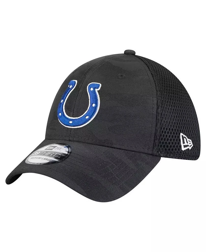 New Era Men's Black Indianapolis Colts Active Camo 39THIRTY Flex Hat 1