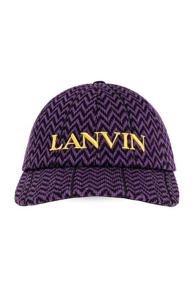 Lanvin Lanvin X Future Logo-Embroidered Chevron-Woven Baseball Cap