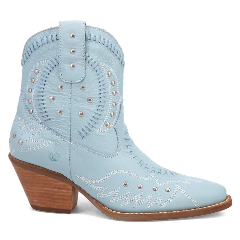 Dingo Precious Embroidered Studded Snip Toe Cowboy Booties