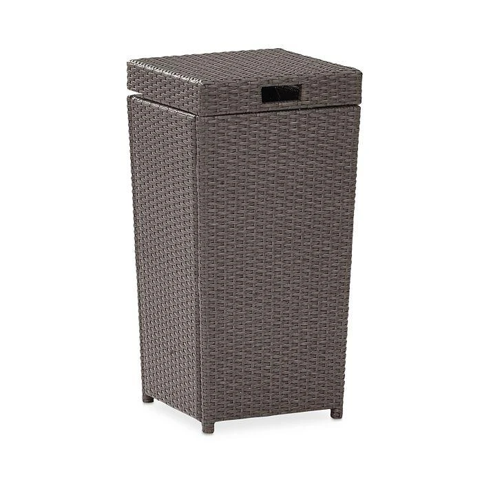 Sparrow & Wren Sparrow & Wren Avalon Outdoor Wicker Trash Bin 1