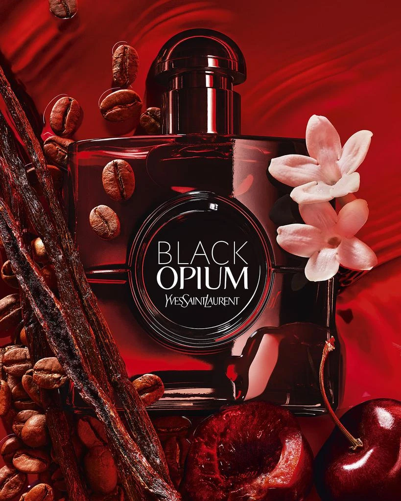 Yves Saint Laurent Black Opium Eau De Parfum Over Red, 3 oz. 3