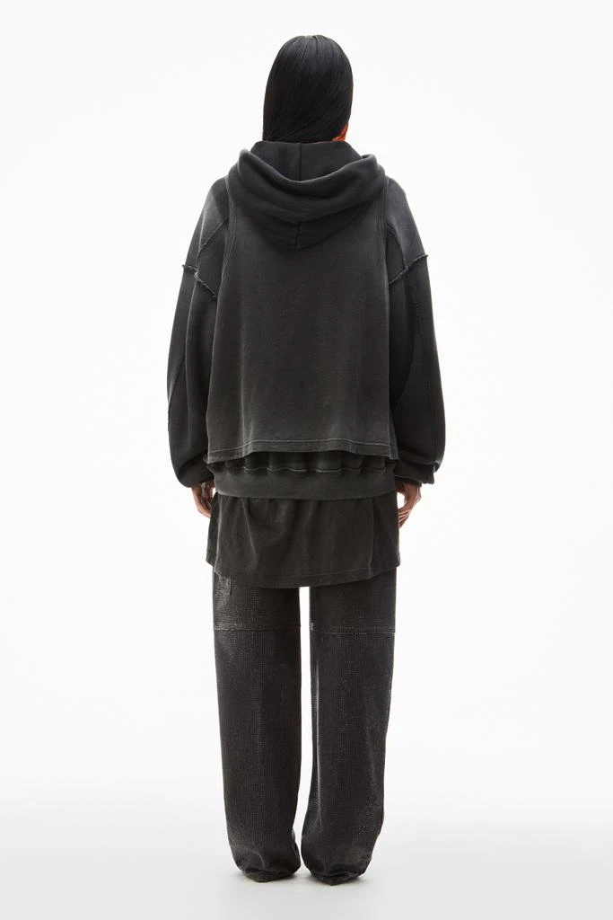 Alexander Wang oversize triple-layer unisex hoodie in cotton 4