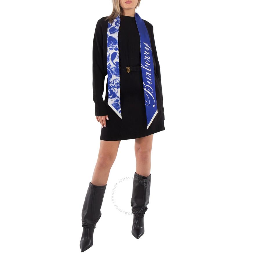Burberry Silk Rose Print Scarf
