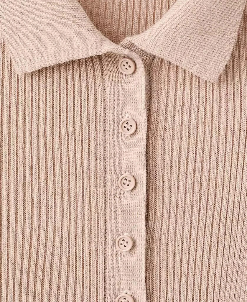 Mango Women's Ribbed Knitted Polo-Neck Playsuit Romper 3